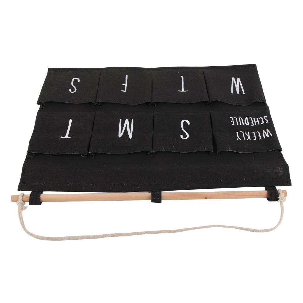 Wall Hanging Storage Bag with 8 Pockets Weekly Schedule Over The Door Hanging Storage Bags for
