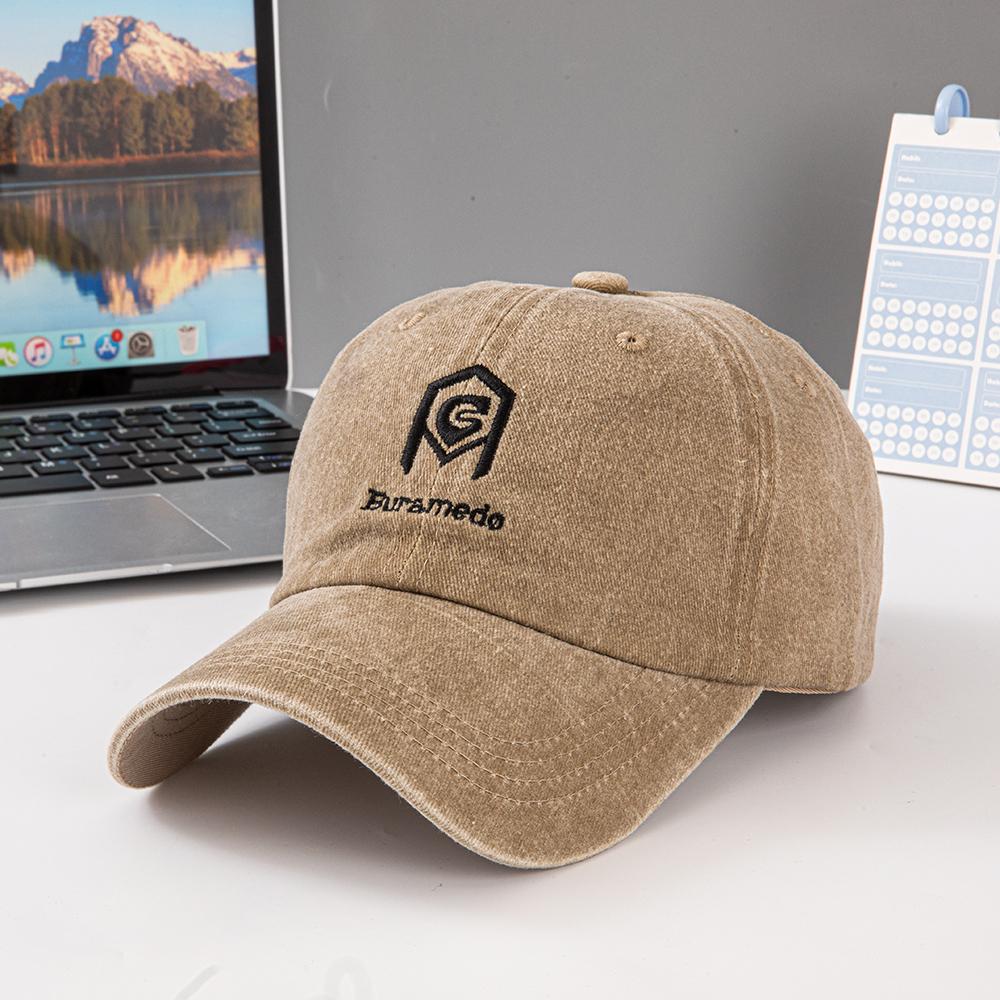 

New fashionable embroidered baseball cap - soft, retro appearance, adjustable for outdoor sports, multiple colors to choose from Adjustable& 8Y хаки
