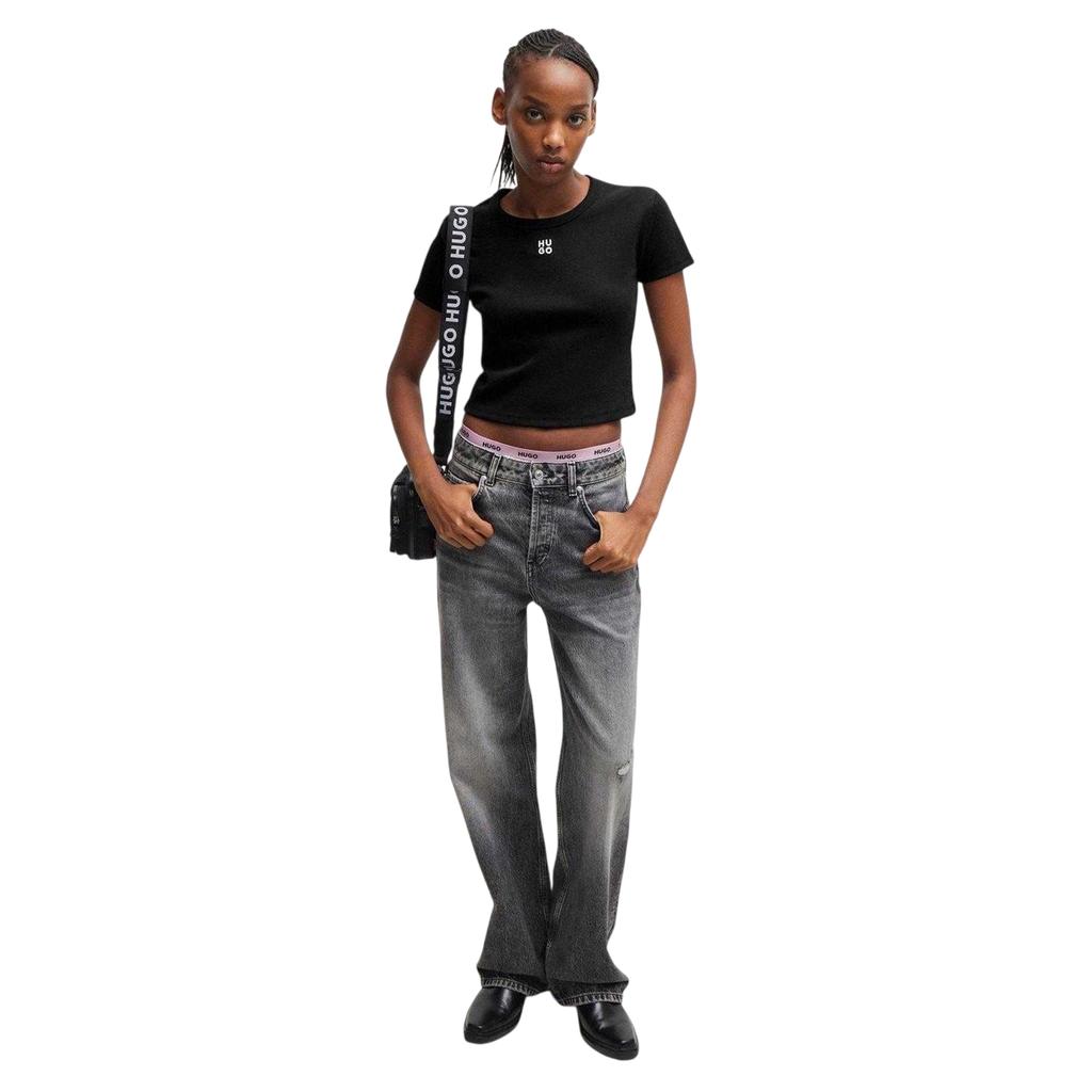 Hugo Womens/Ladies Delanor Crop Top