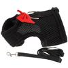 1Set Pet Harness Leash Rabbit Harness Bunny Walking Supplies Breathable Bunny Vest Leash Outdoor Traction Rope