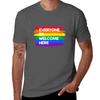 Everyone Is Welcome Here Tshirt Fashion Print Casual Short Sleeve