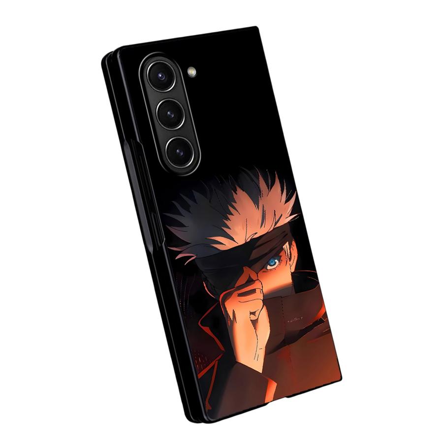 

G-Gojo Anime Back Phone Cover Case for Samsung Galaxy ZFold6 ZFold4 ZFold5 Z Fold 7 6 5 4 3 ZFold7 ZFold3 Galaxy Z Fold4