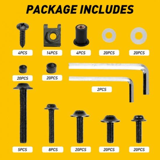 CNC Motorcycle Fairing Complete Bolts Kit Bodywork Screws Nuts Fit For Kawasaki