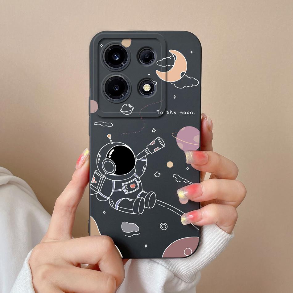 Case For Infinix Note 30 Pro Vip 30i Flower Soft Liquid Silicone Camera Lens Protection Back Cover For Infinix Note30 30 i Coque