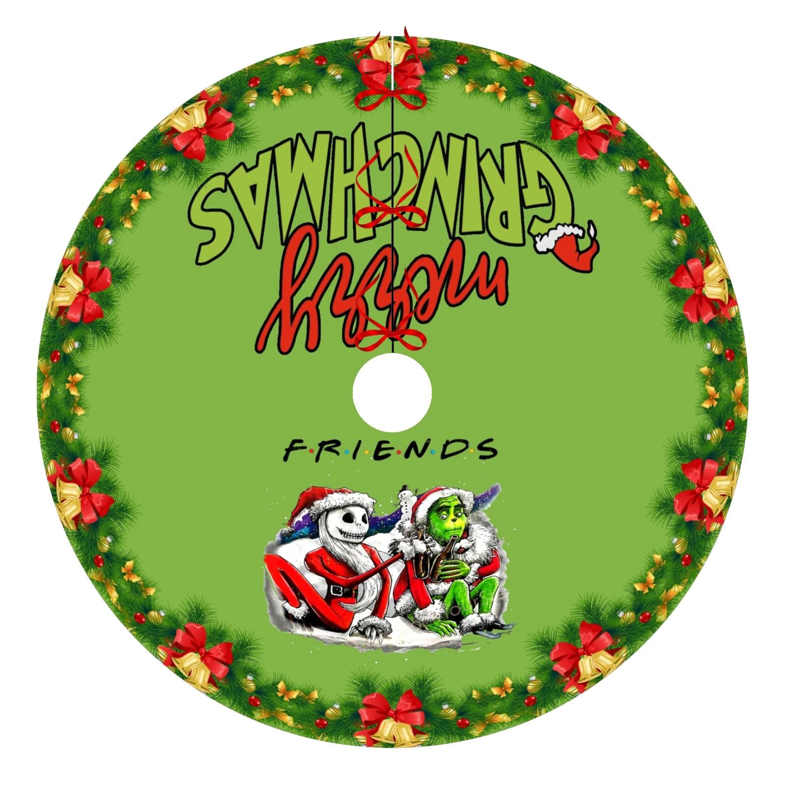 

Спідниця-ялинка, червоно-зелений комір спідниці-ялинки, м які різдвяні святкові прикраси One Size