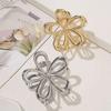 New Korean Metal Floral Hair Claw Clip Women Elegant Hollow Updo Hair Clips Girls Headwear Women Hair Accessories