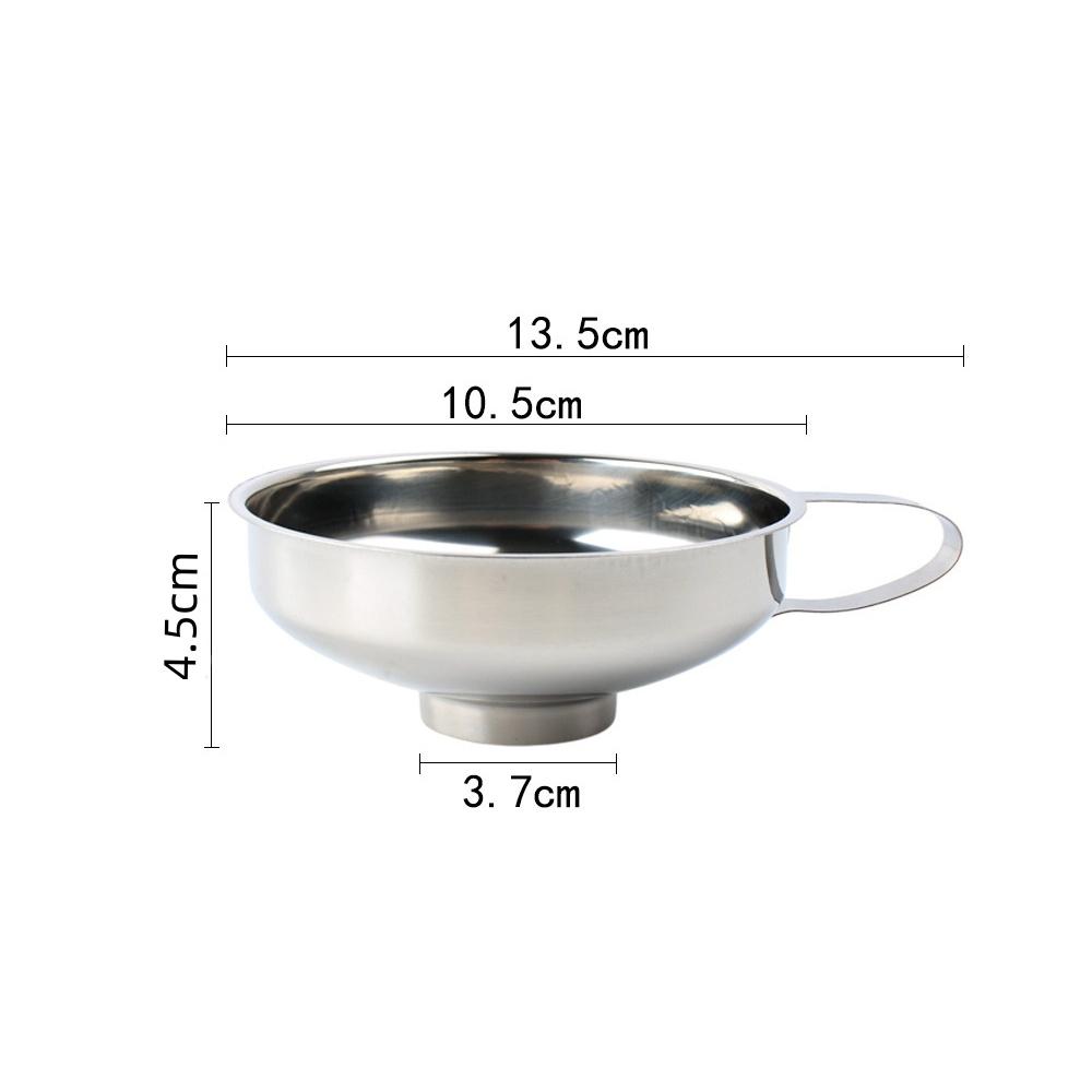1/5pcs Stainless Steel Wide Mouth Funnel Multifunctional Easy Clean Jam Canning Funnel For Liquid Spices Filling Kitchen Tools