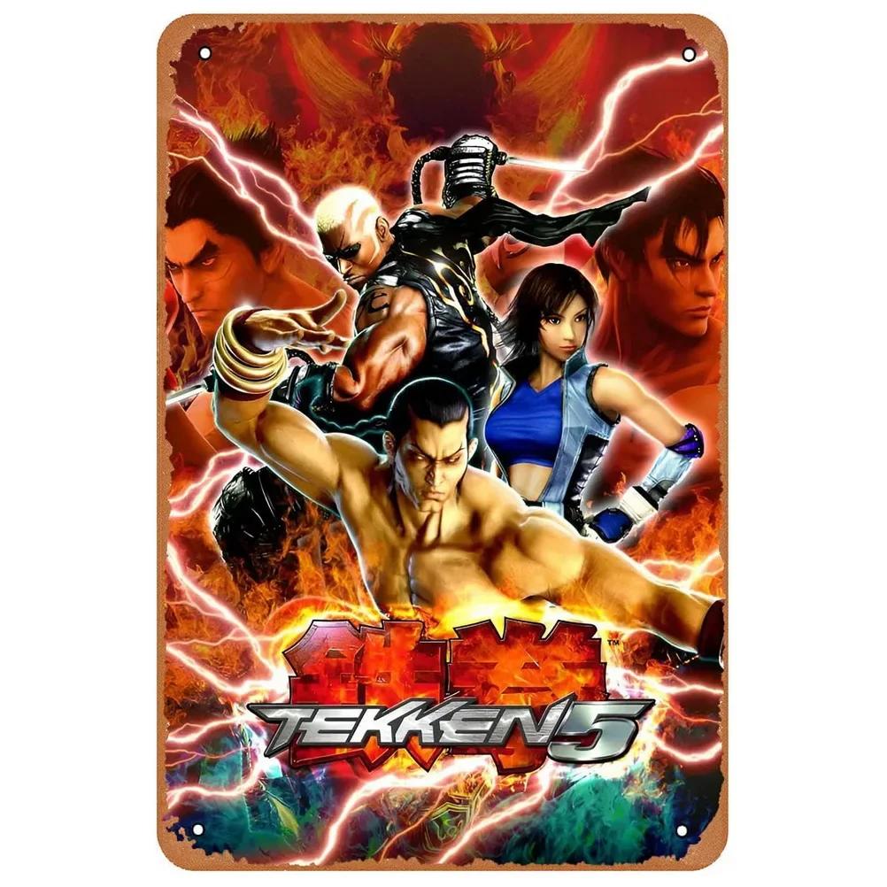 Metal Tin Signs Plaque Video Game Wall Decoration Vintage Art Posters Iron Painting for Man Cave Home Cafe Game Room Club Bar