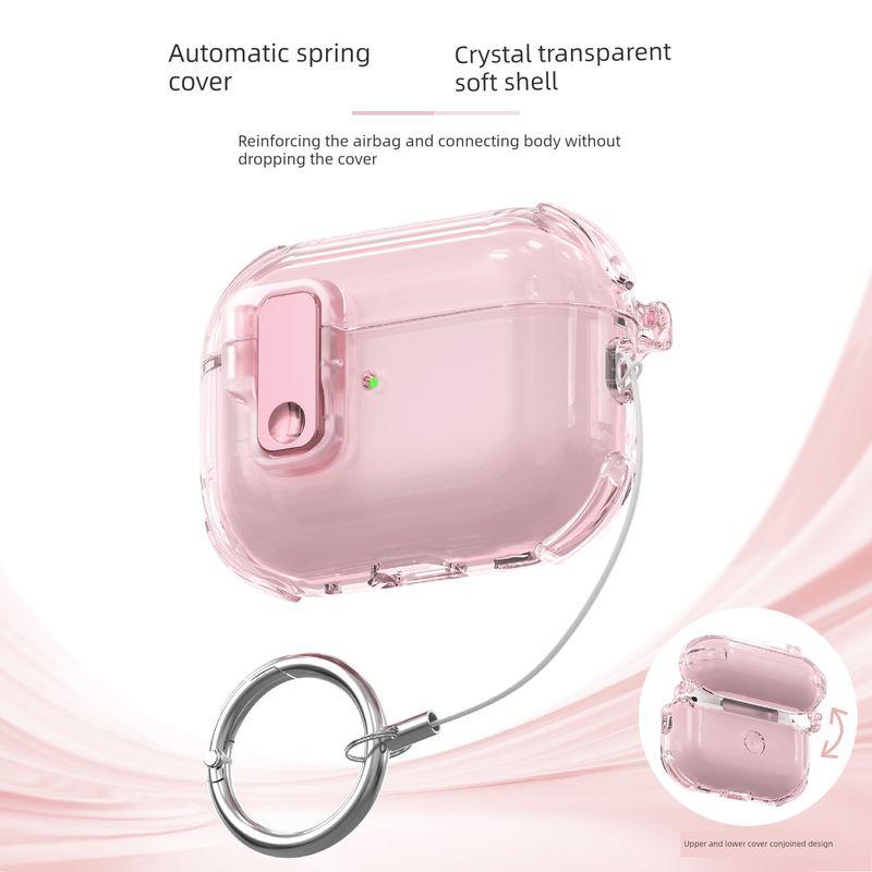 

Чехол Автоматическая откидная крышка Встроенные накладки для наушников Airpod3 Минималистичный Ударопрочный Защитный чехол Второе поколение Чехол для наушников Apple Apple Airpods Pro Powder penetration