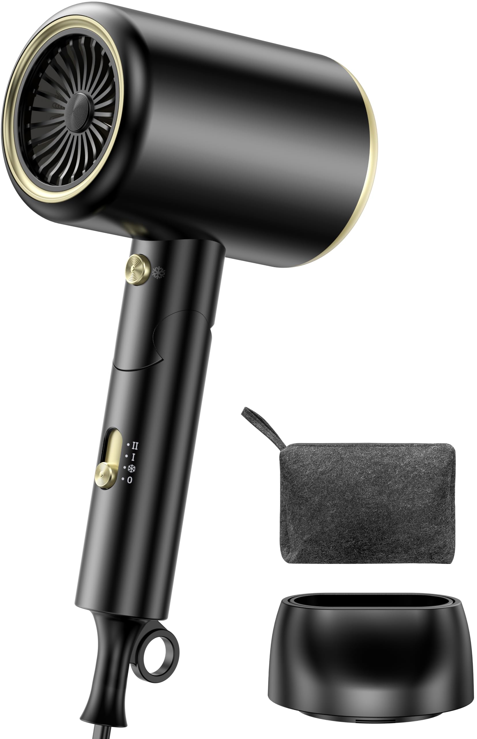 

Фен для волос 1400 Вт Большой поток воздуха, быстрый, высокая концентрация отрицательного высокоэффективного тепла, низкий перегрев, легко поддерживать постоянную температуру волос