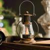 Retro Kerosene Lamp Portable Old-Fashioned Kerosene Lamp Built-In Battery Rustic Camping Lanterns Courtyard Garden Decor