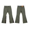 Mens High Street Graffiti Jeans Vintage Washed Slightly Flared Long Pants