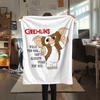 1PC Gremlins Print Flannel Blanket, High quality All Seasons, Home Decor, Warmth and Comfort, Perfect for Christmas Gifts