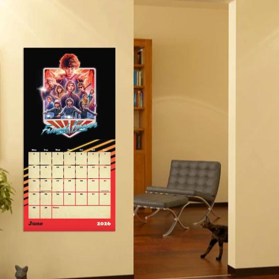 Calendario da Parete 2026 Gen. 2026 a Dic. Agenda Mensile 2026 per Ufficio Casa Pianificazione Organizzazione Calendario da Parete Divertente per Amanti Serie TV