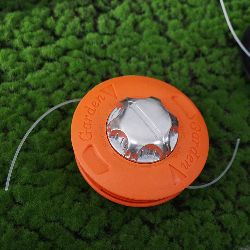 M10 Lawn Mower Head Aluminum 2 Line Grass Trimmer Head Thicken Garden Tool Mower Bump Spool Brush Cutter Accessories