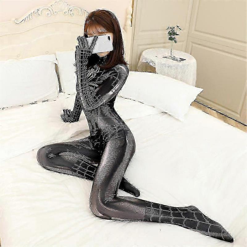 Dámský Dámský Spider Women Body Halloween Marvel Superhrdina Cosplay Kostým Catsuit Strečový Overal Kombinéza Body Párty Maškarní Kostým
