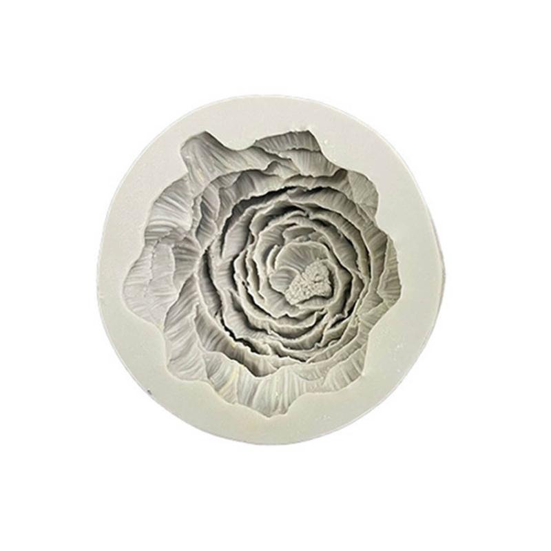 Peony Shaped Soap Molds 3D Flower Soap Silicone Mould Handmade Candle Molds DIY Epoxy Resin Cake Chocolate Decorations