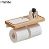 Tissue Rack Strong Bearing Capacity Punch Free Wooden Bathroom Toilet Wall Hanging