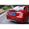 Black Rear Bumper Spoiler Air Vent Outlet Trim Cover 2pcs for Mercedes-Benz C Class W205 C43 C63 AMG 2014-2018