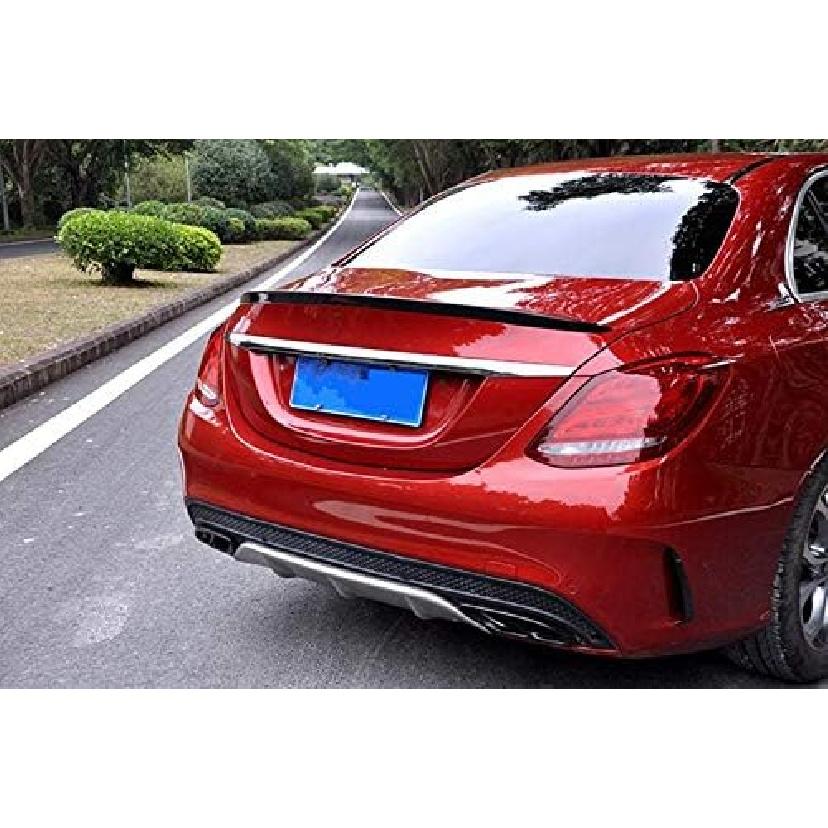 Black Rear Bumper Spoiler Air Vent Outlet Trim Cover 2pcs for Mercedes-Benz C Class W205 C43 C63 AMG 2014-2018