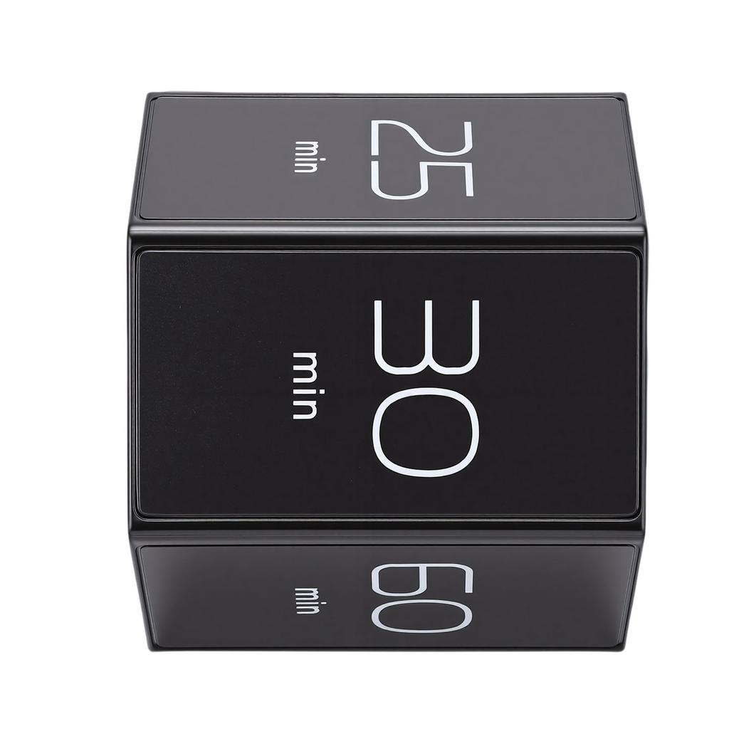 Rotating Timer 60 Minutes Preset Magnetic Hexagon Desk Flip Productivity Timer for Kitchen Cooking Studying