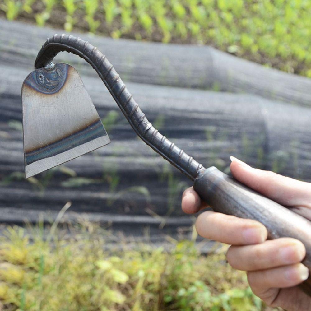 

Anti-Rust Weeding Hoe Manual Farm Tool Gardening Tools Gardening Hoe Loose Soil L