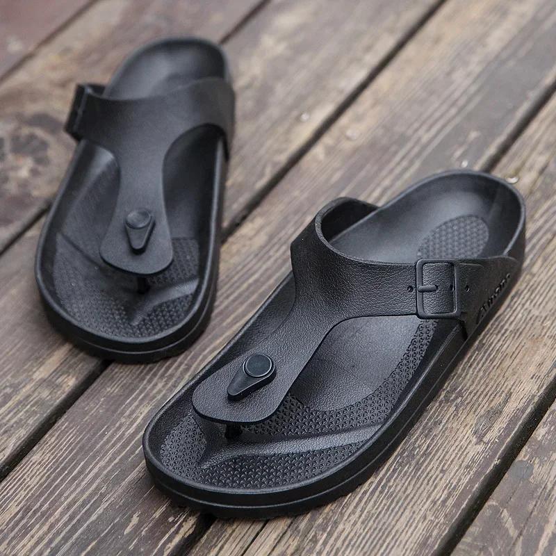 

Fashion New Summer Men Flip Flops High Quality Beach Sandals Anti-slip Casual Shoes Wholesale Slippers Size 38-45 Men Slippers 45