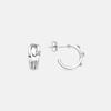 Boucles d'oreilles Luxenter en argent 925 et zirconium brillant plaqué finition en rhodié - Duvid