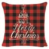 New Christmas Pillow Cover Four-piece Set Pillow Cushion Office Lumbar Backrest Decorative Backrest