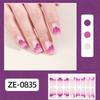 Gradient Nails Polish Sticker French Tip Gels Nail Strips Nails Polish Wraps Glossy Gels Nail Sticker Manicures Sticker