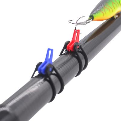 10Pcs/Set Fishing Rod Pole Hook Keeper Fishing Tackle Securely Ring Hold Bait Lures And Jigs For Safe And Easy Fishing