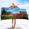 Beach Towel Garden Microfiber Oversized Travel Towel Lightweight Compact Beach Accessories Super Absorbent Quick Dry Towels