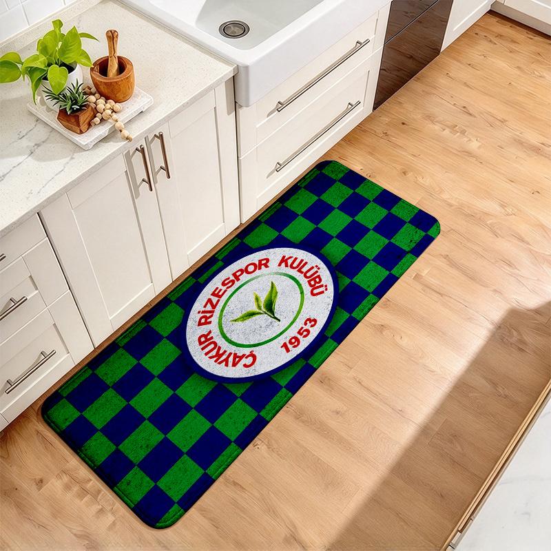 Caykur Rizespor Flannel Kitchen Mat Christmas Soft Area Rug Non Slip Floor Carpet Home Decoration