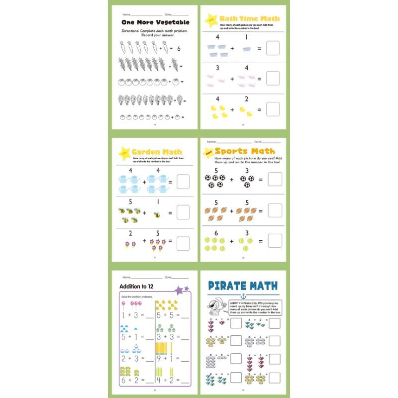 Within 10 Addition Subtraction Math Exercise Book For Kindergarten To First Grade