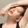 Baroque Arm Chain Wrap for Women Girls Arm Cuffs Open Bangle Leaf Armlet for Teen Girls Open Arm Cuffs Jewelry