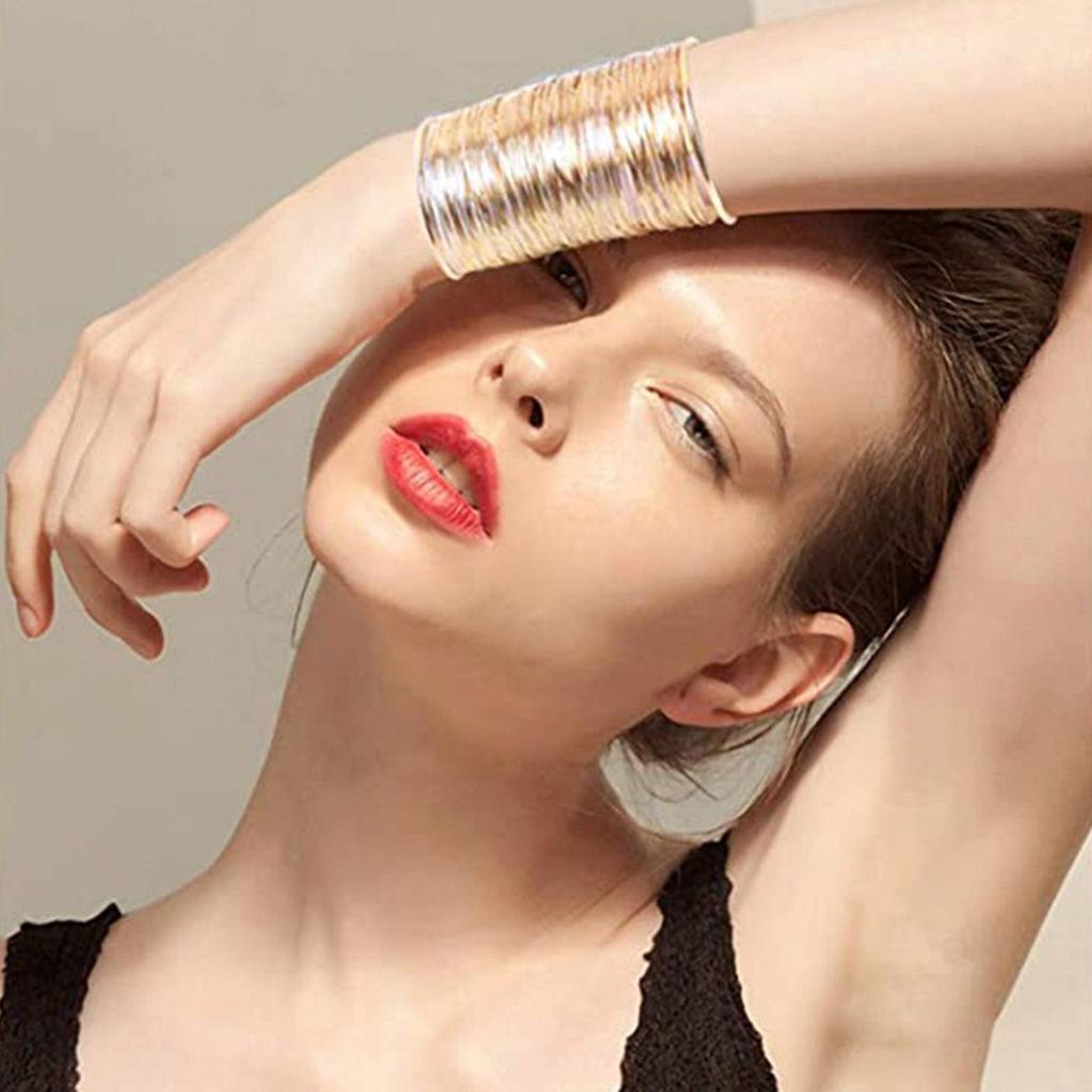Baroque Arm Chain Wrap for Women Girls Arm Cuffs Open Bangle Leaf Armlet for Teen Girls Open Arm Cuffs Jewelry