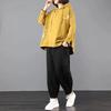 Women's Spring and Autumn Mom Set Loose Meat Covering Sweatshirt+Sports Pants Casual Two Piece Set