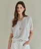 MAXZA Natural Pocket V-Neck Short Sleeve Knit