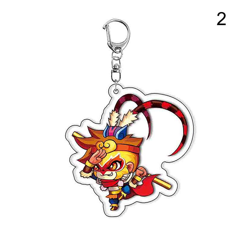 Chinese Action Game Black Myth Wukong Keychain Key Chain Ring For Bag Monkey King Sun Keyring Jewelry Gamer Fans Gaming Gift