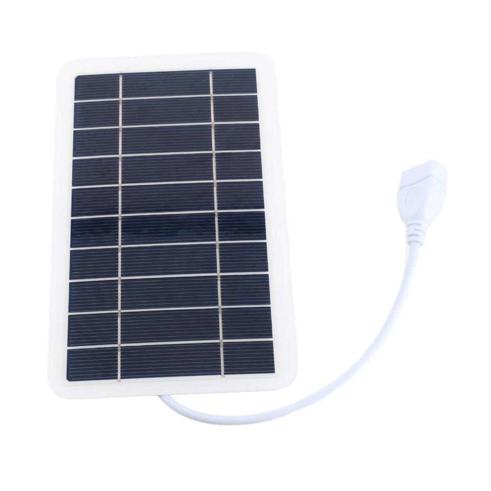 High Efficiency Portable Solar Charger 5V 2W Solar Cell Panel USB Solar Charger  Emergency Use