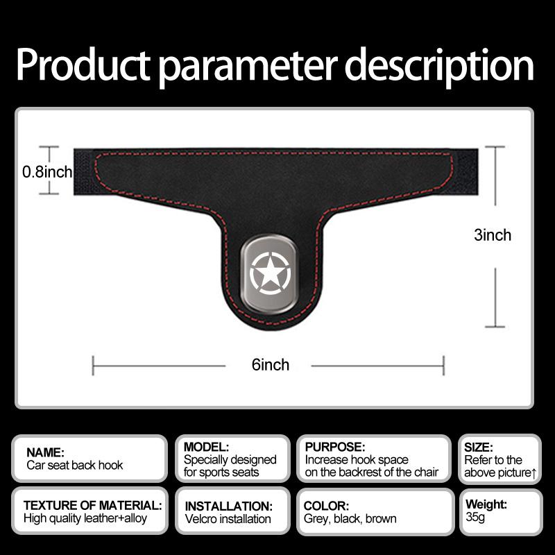 Car Back Seat Hook Hanger Storage Organizer Holder Accessories For Jeep Grand Commander Trailhawk Rubicon JL JKU TJ YJ AKN1