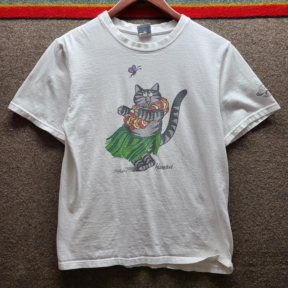 

VTG 90s Hawaii Cartoon Cat T Shirt Mens Small Tee TRENDING Unisex T-Shirt XL