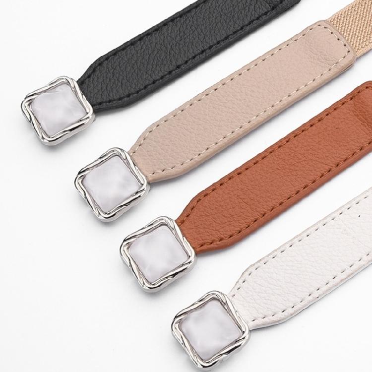 Multiuse Simple Elastic Waist Belt For Women Metal Hook Buckle Waistband For Everyday Wear Casual Outfit All Matching