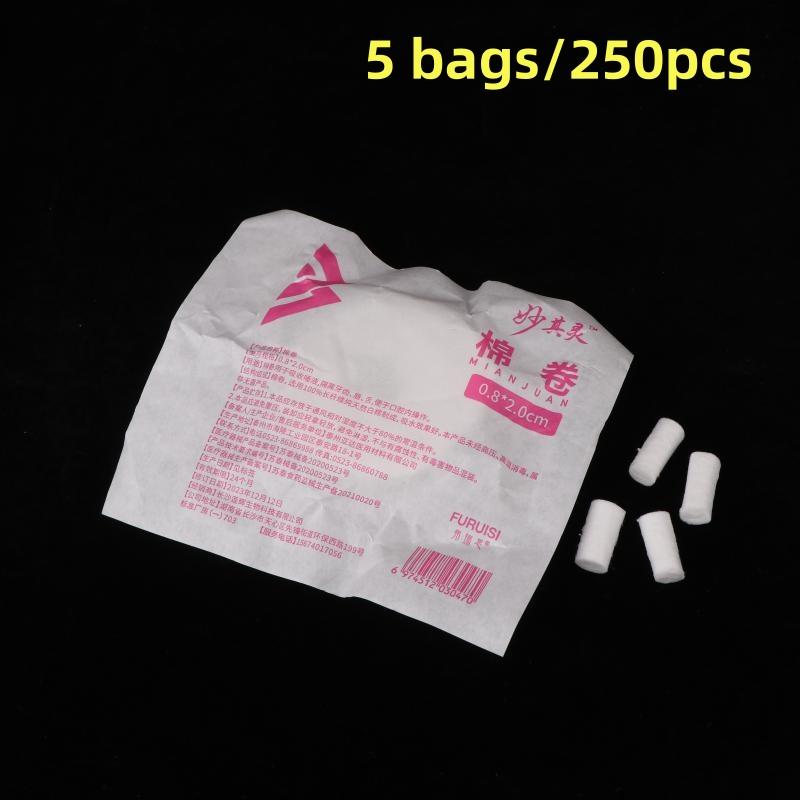 2/5Packs Nose Bleed Stopper Blood Stop Cotton Roll Dental Hemostasis Nose Blood Stop Cotton Swab For Kids Stops Bleeding Fast