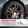 Car Wheel Center Hub Cover, 4PCS 2.36" OD 2.2" ID Vehicle Wheel Hub Modification Decoration, Snap-in Automotive Central Hubcap Replacement, Universal