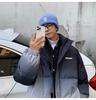 Gradient Color Thickened Cotton Jacket for Men - Autumn/Winter Trendy American Loose-Fit Coat