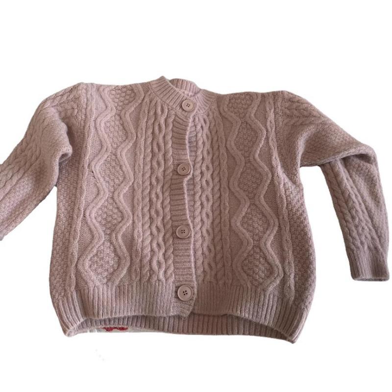 Loose Crew Neck Twist Top Women's Spring Autumn and Winter New Knitted Cardigan Jacket