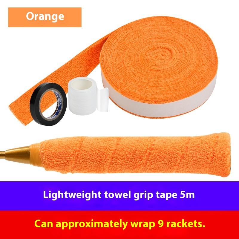 1Set 5m/10m Towel Glue Grip Badminton Tennis Racket Overgrips Tape Racket Grip Grip Non-slip Tape Band Sweat Badminton