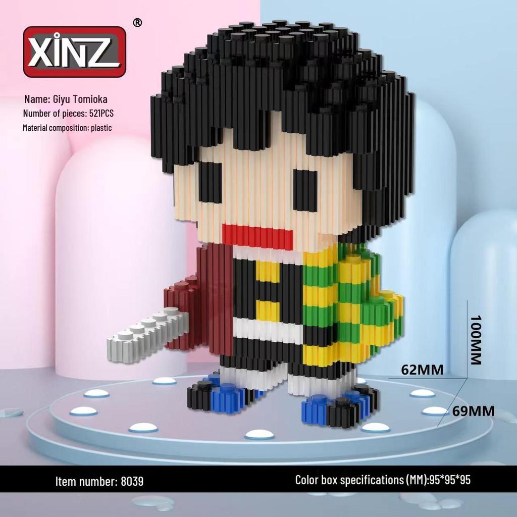 Kompatibilní Demon Slayer Lego Mikro Stavební Kostky - Kreslená Sestavitelná Hračka