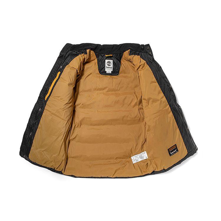 Timberland Solid Color Casual Stand Collar Warm Cotton Jacket Men Jacket Black A2EPB-001